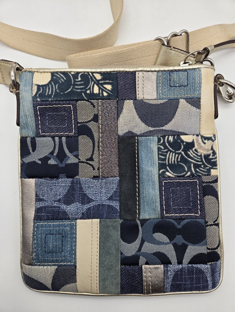 Coach Denim Patchwork Swingpack